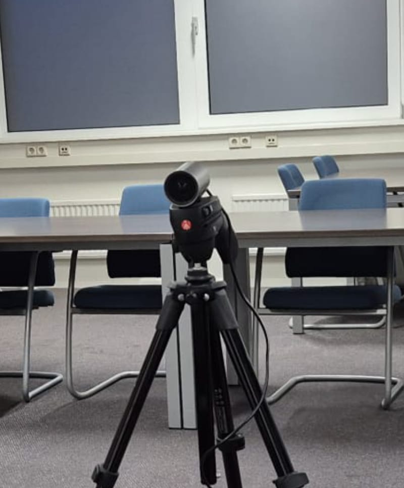 Livestreamset Camera op statief